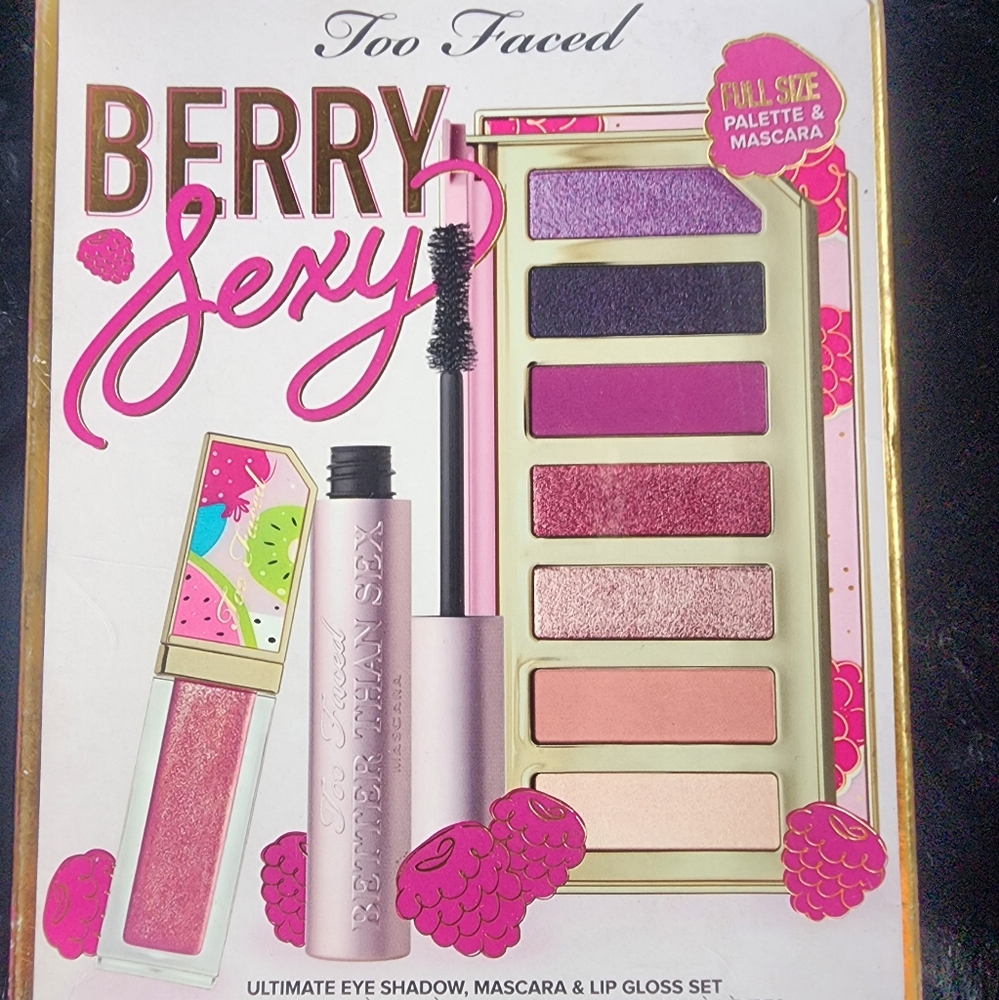 Too Faced Berry Sexy Limited Edition Makeup Set, NWT